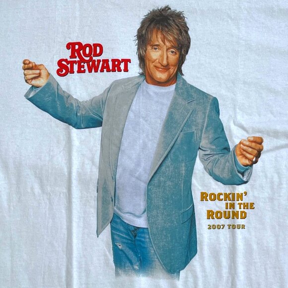 Vintage Rod Stewart "Rockin' In The Round" 2007 Tour Event Tee - Picture 3 of 8